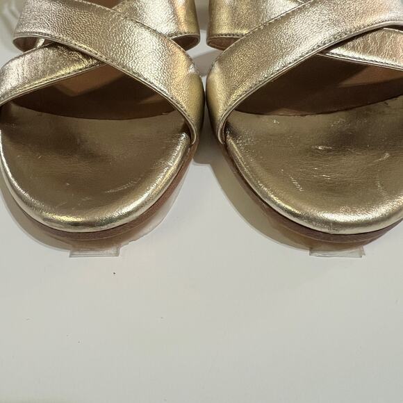 Margaux The City Sandal in Gold Nappa Size 37.5M - Picture 5 of 10